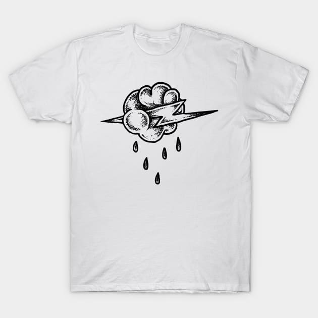 Thunder rain T-Shirt by sebrodbrick